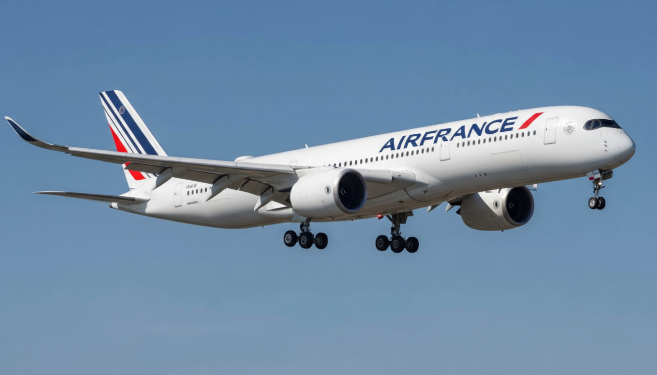 air france a350 chicago flight return